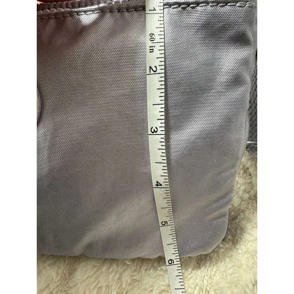 Kipling Mikaela Icy Lilac Metallic Crossbody Bag Zip Pockets adjust. strap NEW